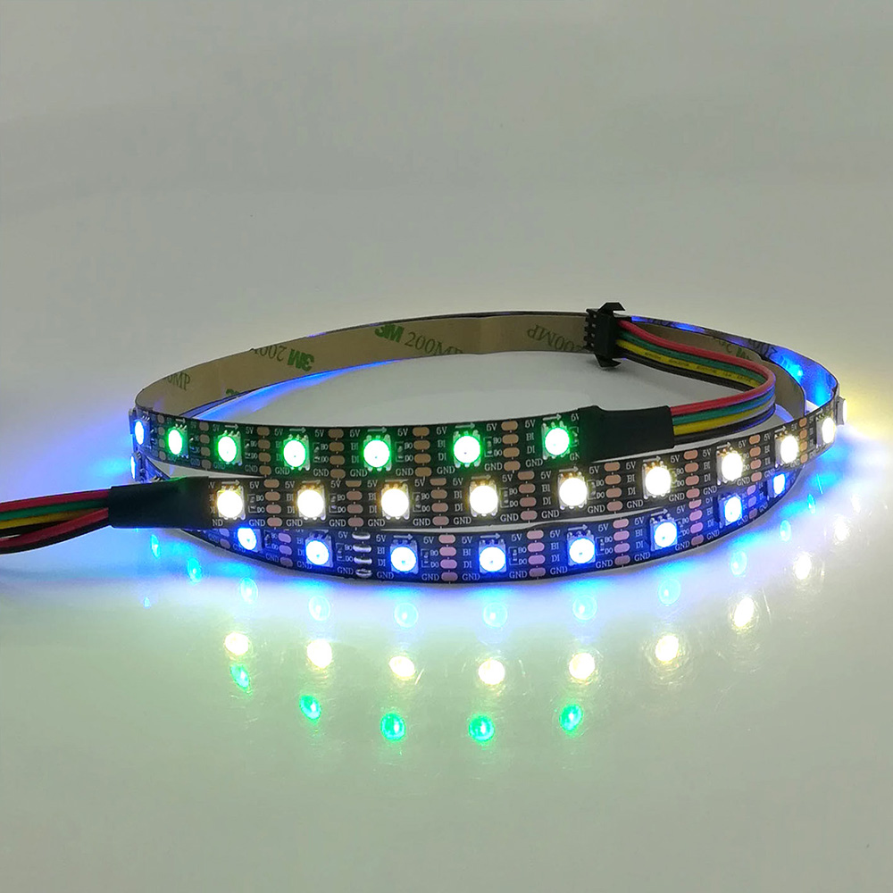 DC5V CS2803 (Upgraded WS2812B) 5050SMD RGB, Breakpoint-continue, 300 LEDs Individually Addressable Digital Strip Lights, Waterproof Dream Color Programmable Flexible LED Ribbon Light, 5m/16.4ft per Roll DC5V CS2803 (Upgraded WS2812B) 5050SMD RGB, Breakpoint-continue, 300 LEDs Individually Addressable Digital Strip Lights, Waterproof Dream Color Programmable Flexible LED Ribbon Light, 5m/16.4ft per Roll